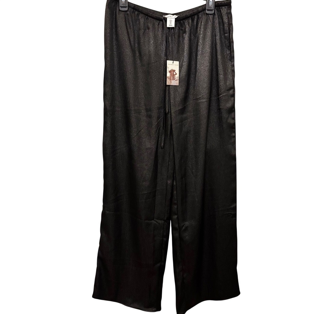 Sincerely Jules Women's Large NWT Black Wide Leg Pull On Pants